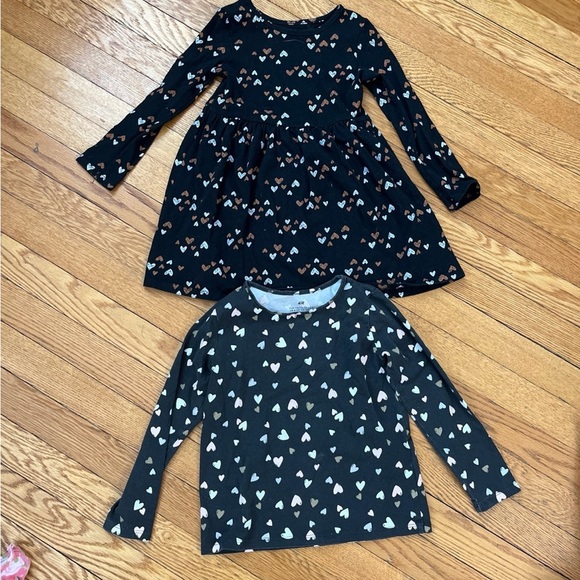 Cat & Jack Other - Heart Dress & Shirt Bundle Lot 4 5 6